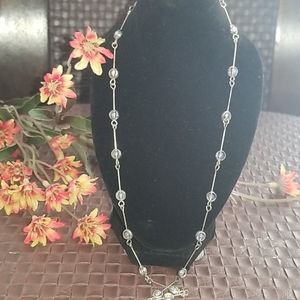 Vintage Women's Silver Necklace Length:40"